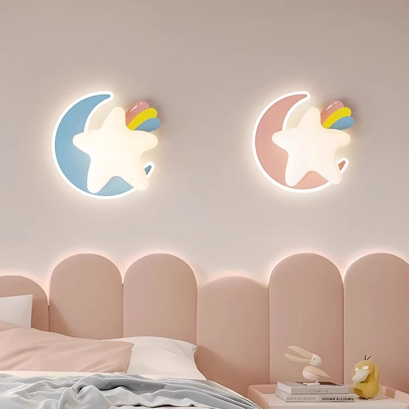 Baby Nursery Knobs - Lampu dinding samping tempat tidur anak-anak,