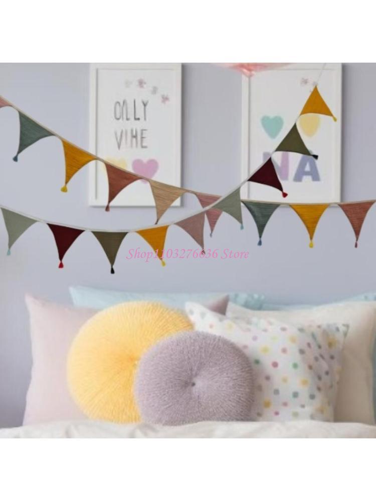 Baby Nursery Bunting - R6FD Spanduk Bunting Kamar Anak Berwarna