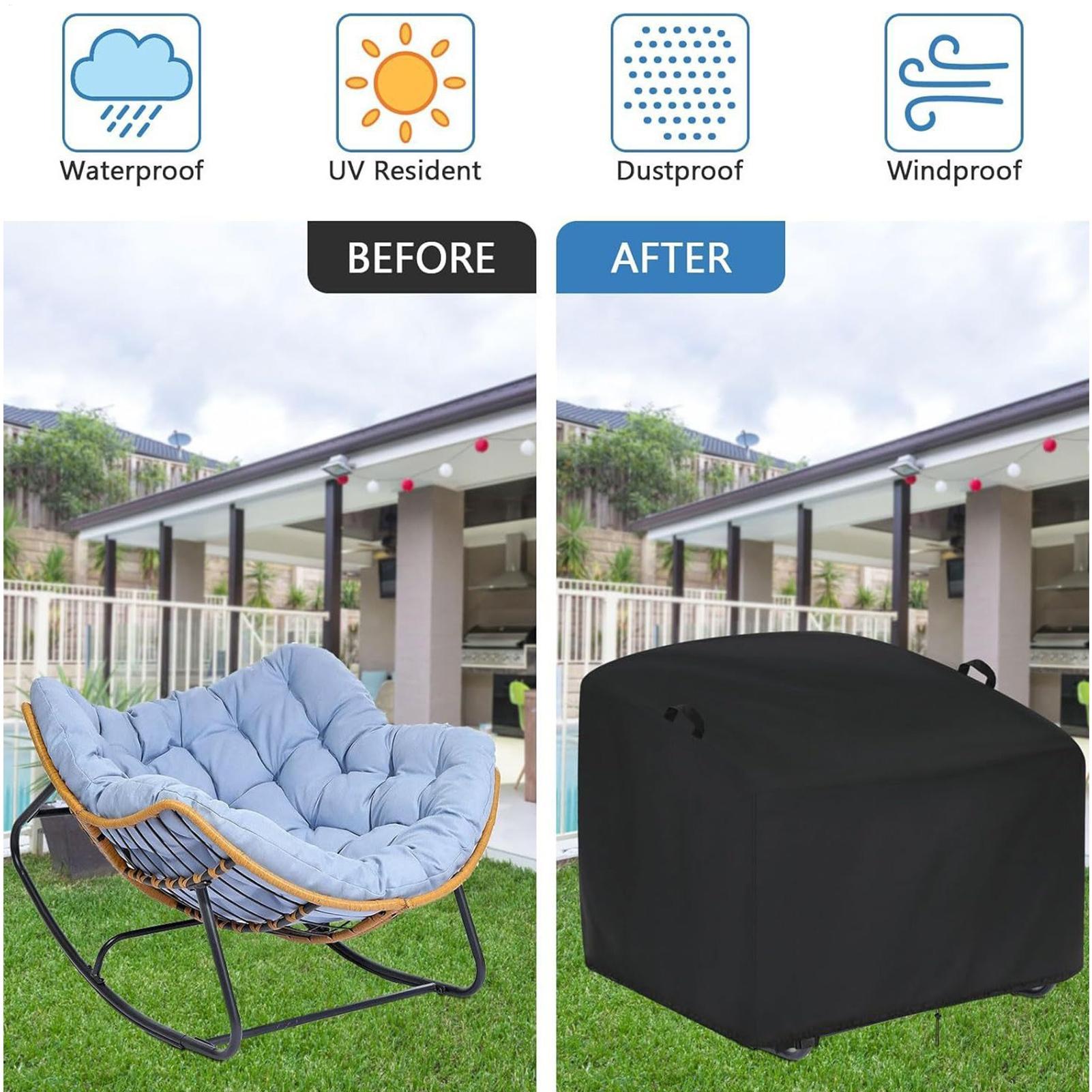 Rocking Chair Nursery - Penutup Kursi Goyang Tahan Air, Pelindung