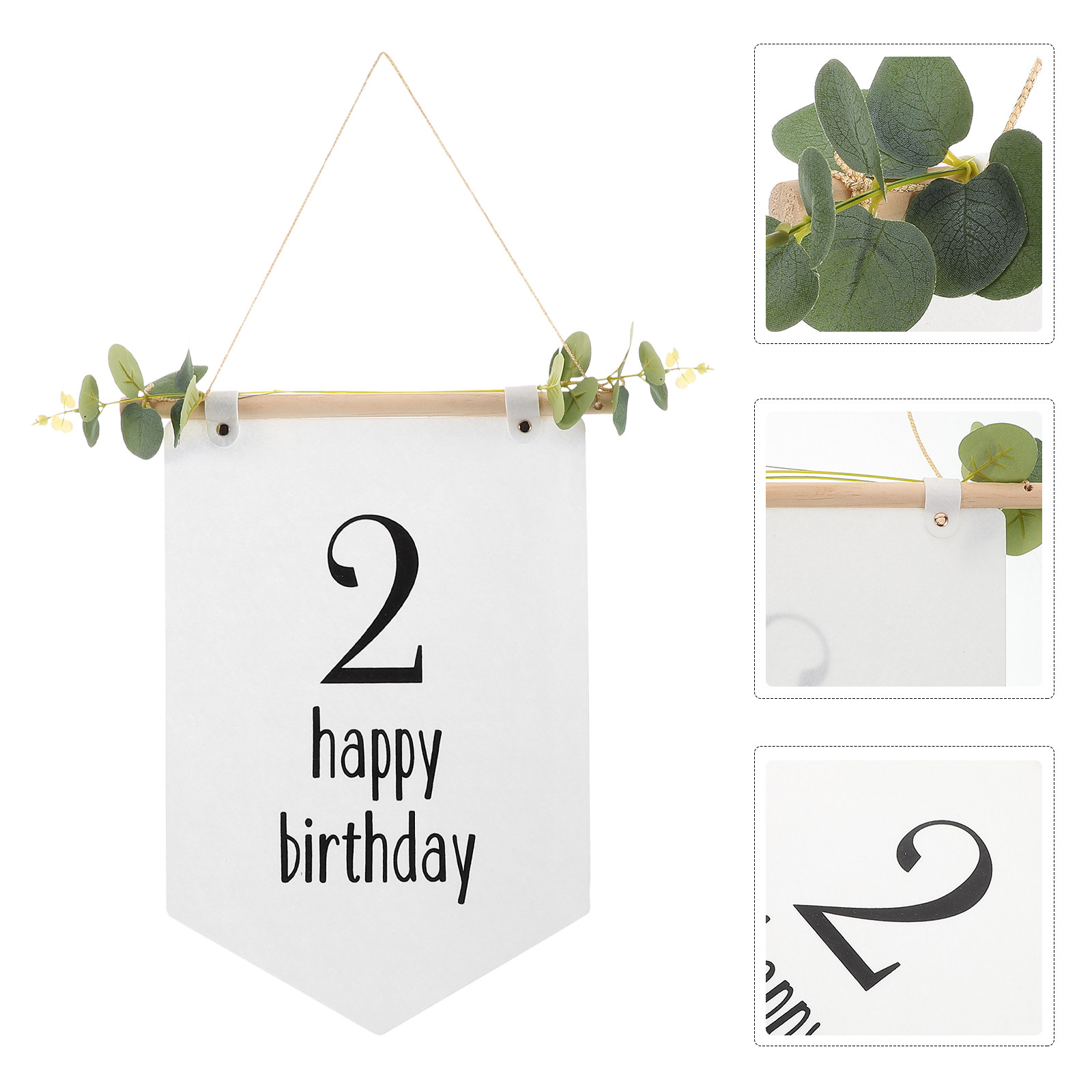 Baby Nursery Bunting - Spanduk Ulang Tahun dari Kain Felt,
