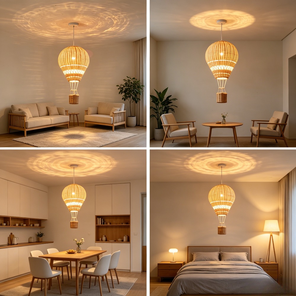 Baby Nursery Knobs - Lampu Gantung Balon Udara Panas LED