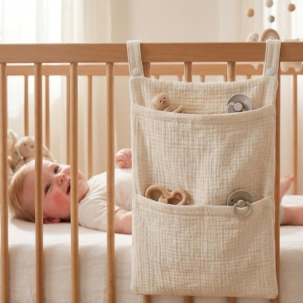 Baby Nursery Shelf - Tas Penyimpanan Gantung Organizer Tempat Tidur