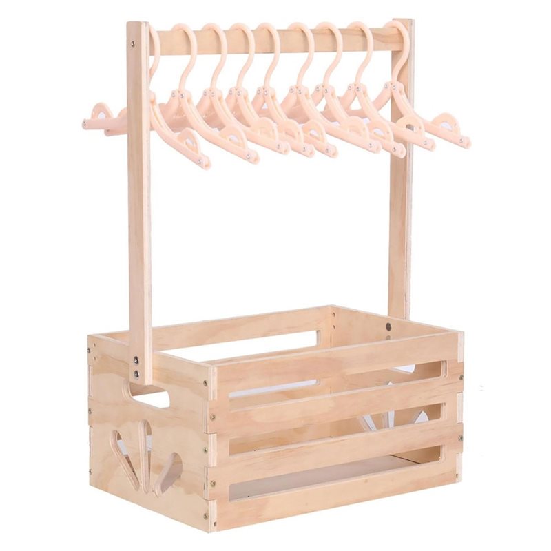 Baby Nursery Handles - Keranjang Hadiah Bayi dari Kayu ABFU