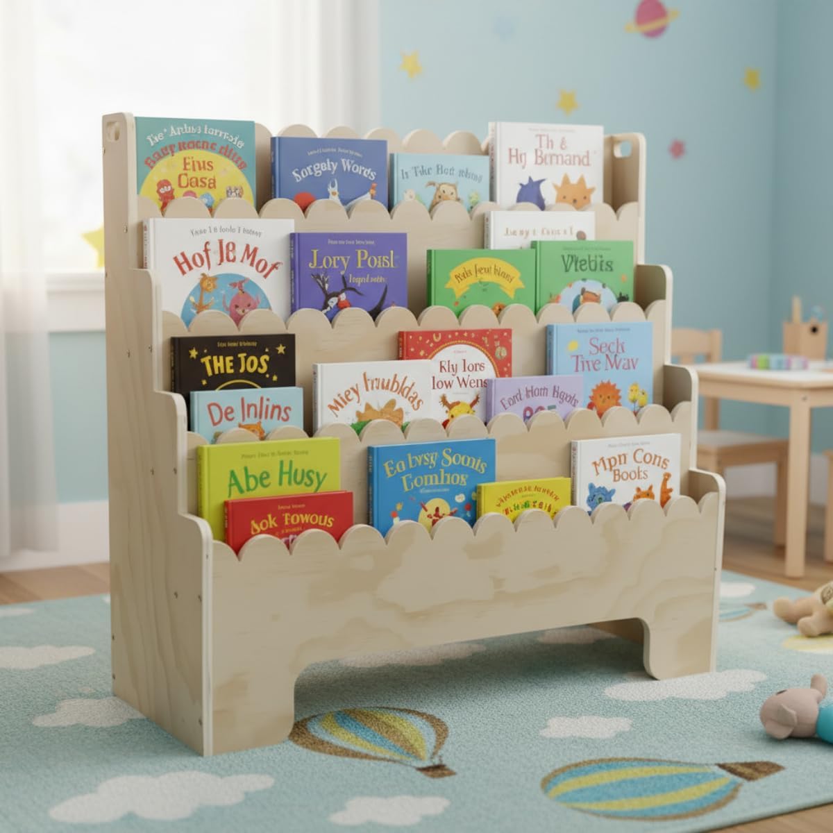 Baby Nursery Shelf - Rak Buku Anak 4 Tingkat, Rak