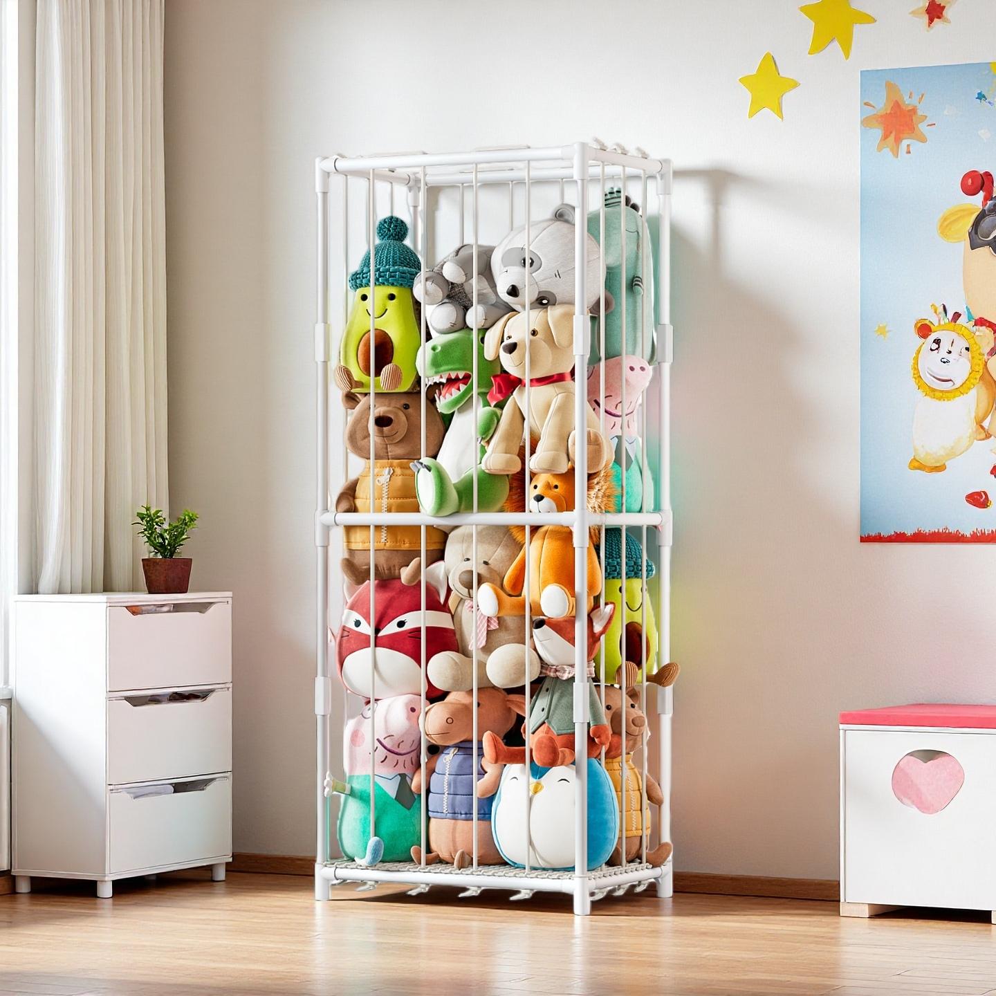 Baby Nursery Usa - Organizer Penyimpanan Boneka Vertikal Bertema Kebun