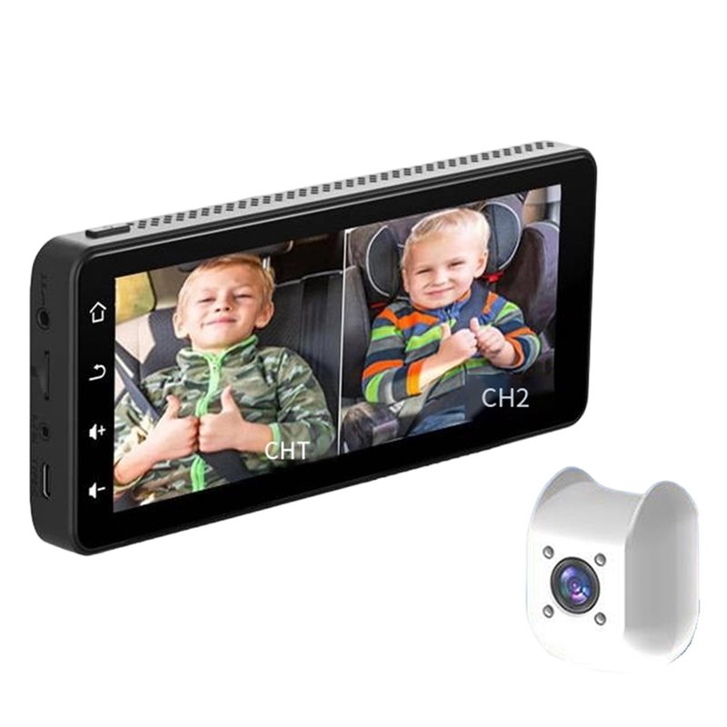 Baby Monitor Split Screen - Kamera Mobil Bayi 6.86 inci 1080P