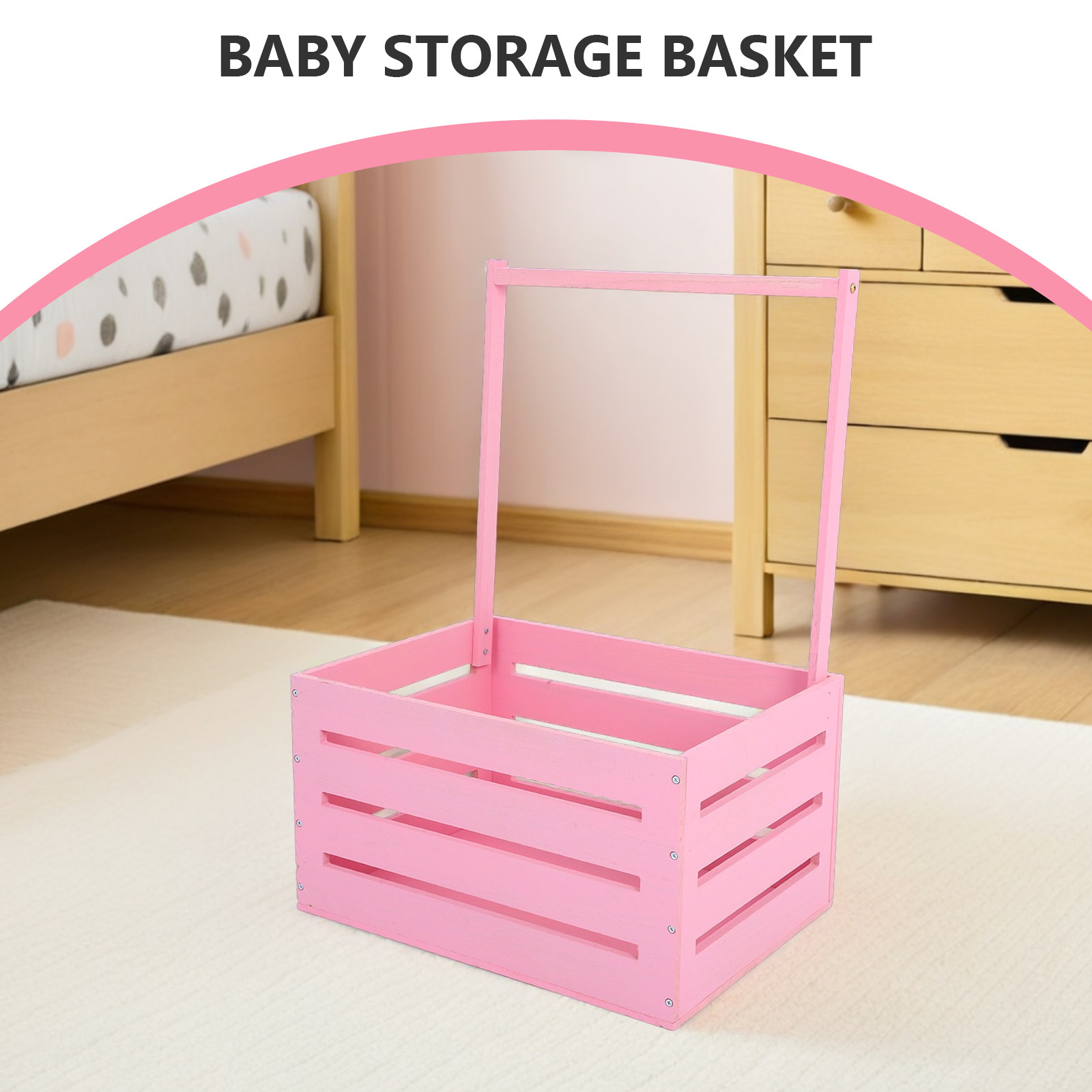 Baby Nursery Handles - 1 buah keranjang penyimpanan pakaian bayi