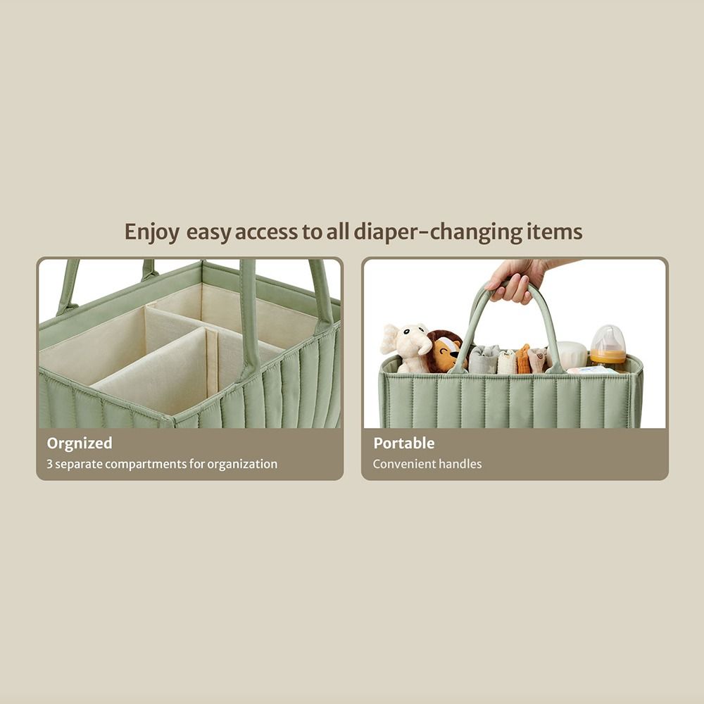 Baby Nursery Handles - Tas Penyimpanan Popok Bayi Kapasitas Besar