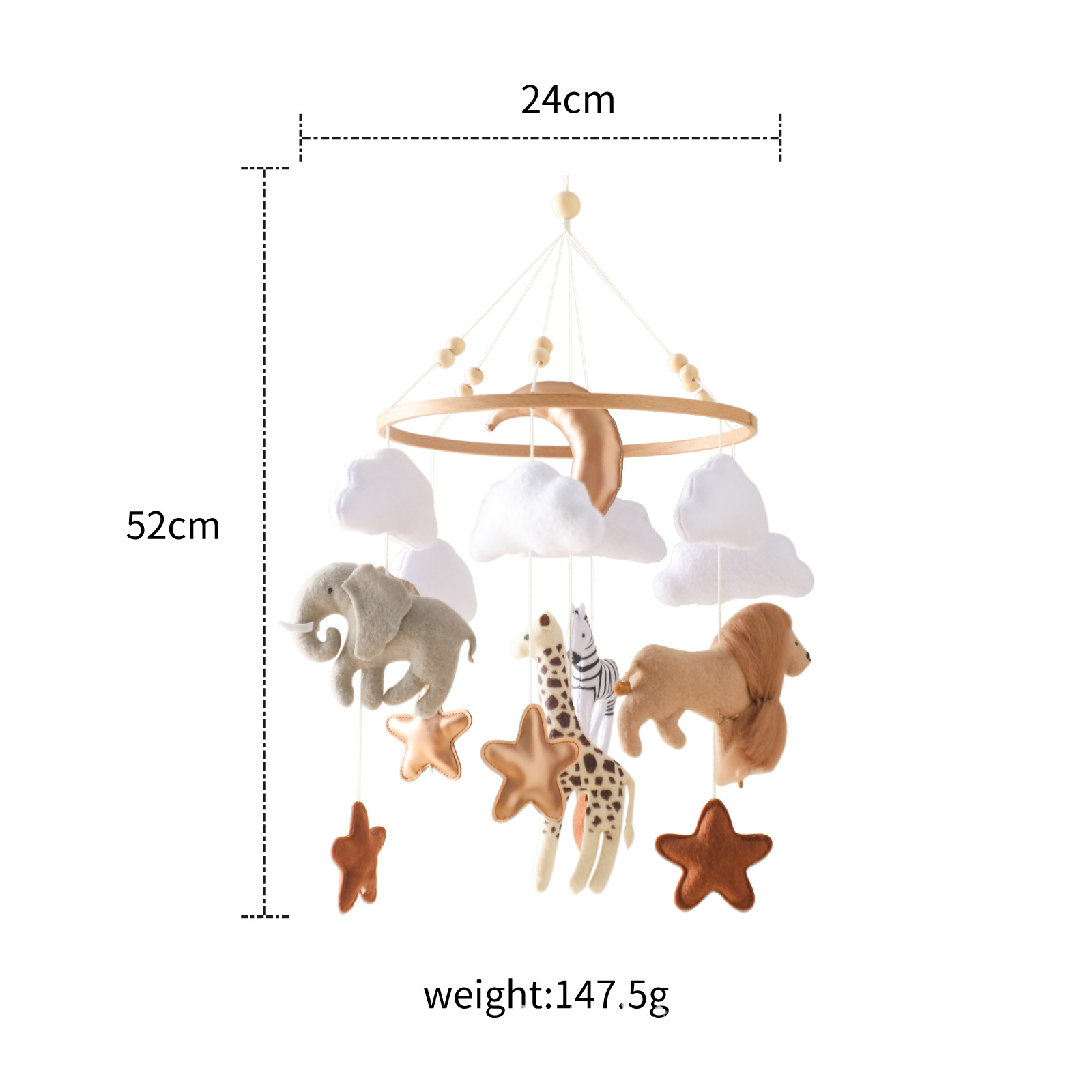Baby Nursery Hanging Decor - Diskon Besar Mainan Gantung Lonceng Tempat