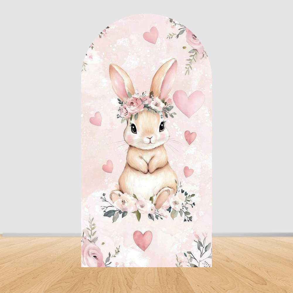 Baby Nursery Hanging Decor - Latar Belakang Lengkungan Kelinci Paskah, Dekorasi
