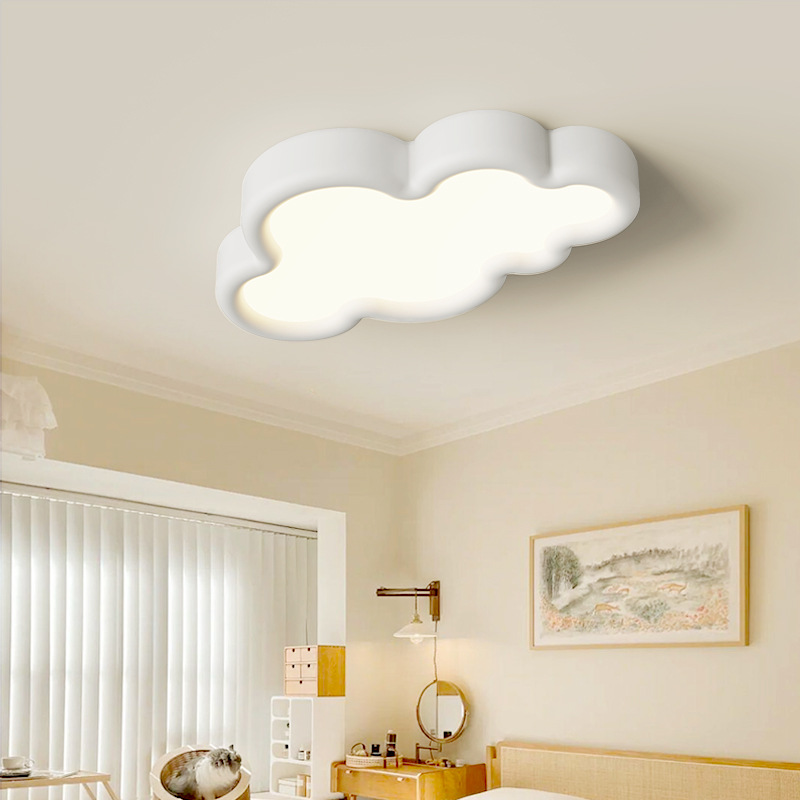 Baby Nursery Knobs - Lampu Langit-langit LED Warna Krim Putih