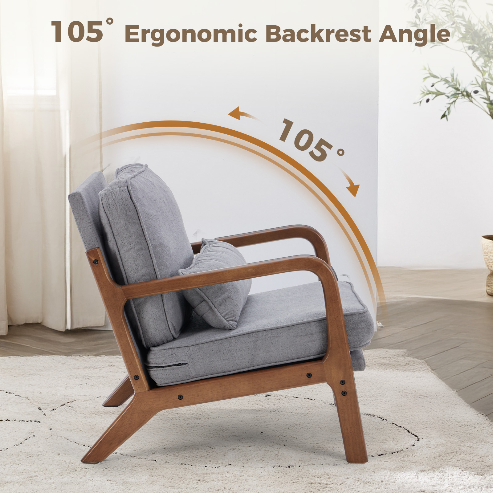 Kursi Modern Abad Pertengahan  - Rocking Chair Nursery ulasan dan harga