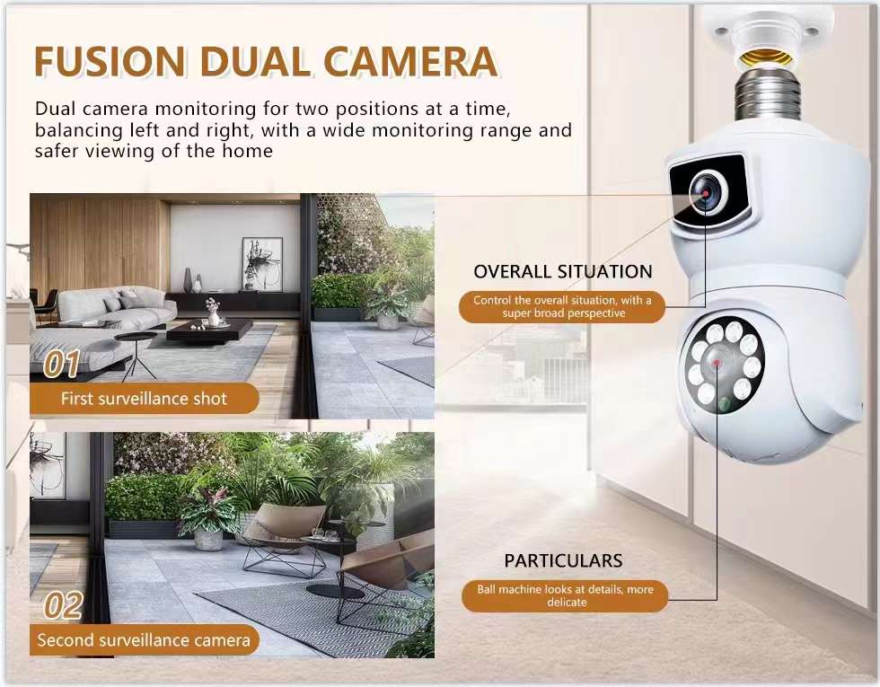 4MP V380/iCam365 APP Lensa Gan - Baby Monitor Split Screen ulasan dan harga