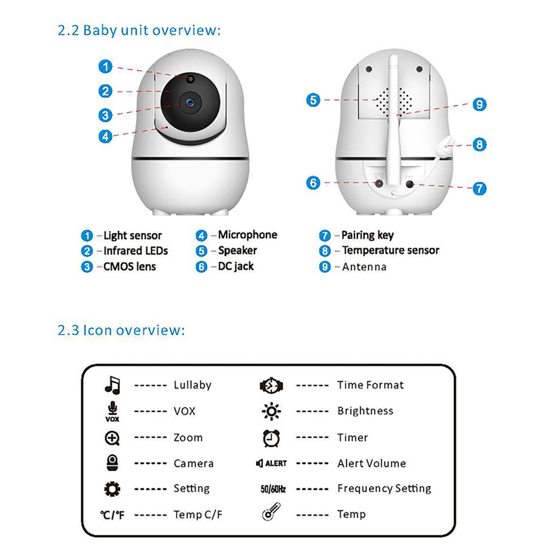 Monitor Bayi Video 7.0 Inci 10 - Baby Monitor Split Screen ulasan dan harga