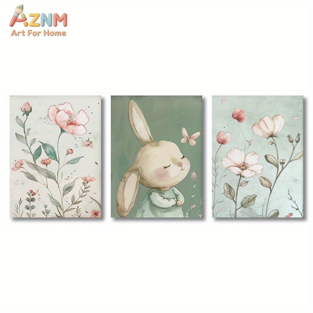 3 Buah Seni Dinding Kanvas Kel - Baby Nursery Picture Frames ulasan dan harga