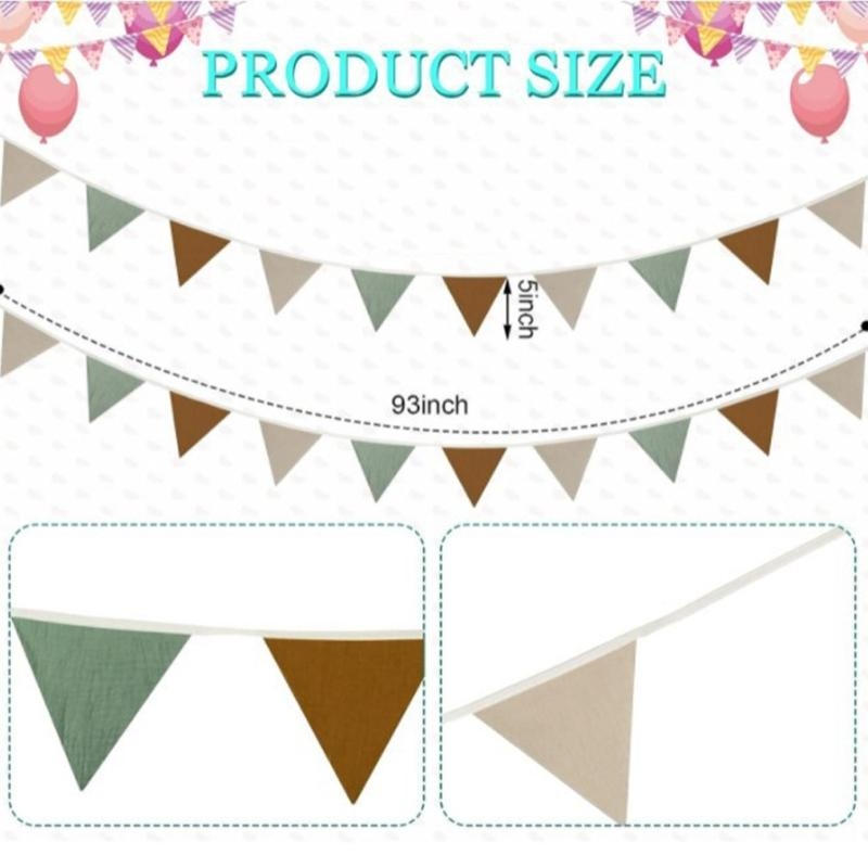 Indah Nursery Room Bunting Dek - Baby Nursery Bunting ulasan dan harga