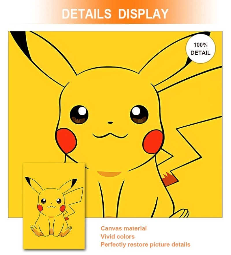 Poster kartun Anime Pokemon Po - Baby Nursery Hanging Decor ulasan dan harga