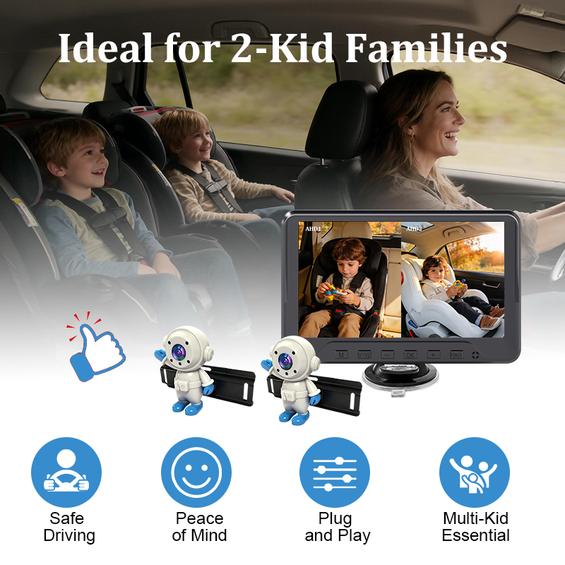 Kamera Mobil Bayi Plug & Play  - Baby Monitor Split Screen ulasan dan harga