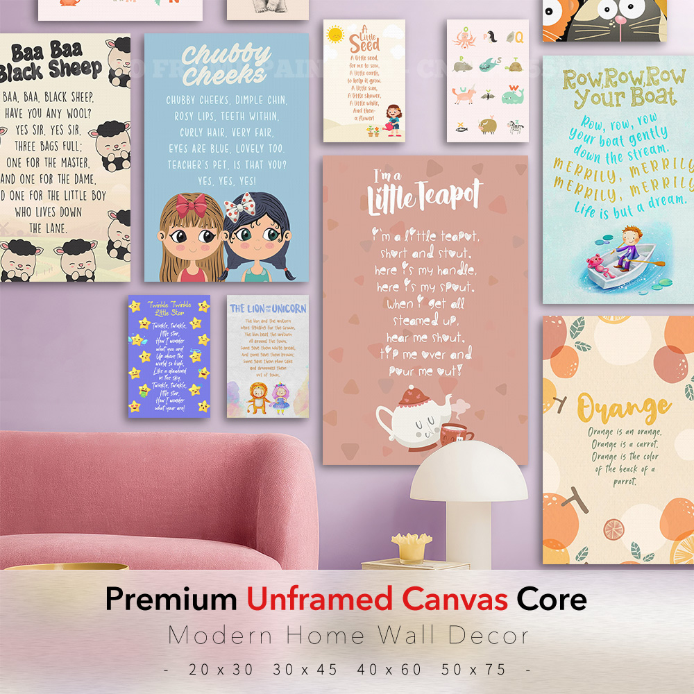 Poster Kanvas Lagu Anak Klasik - Baby Nursery Rhymes ulasan dan harga