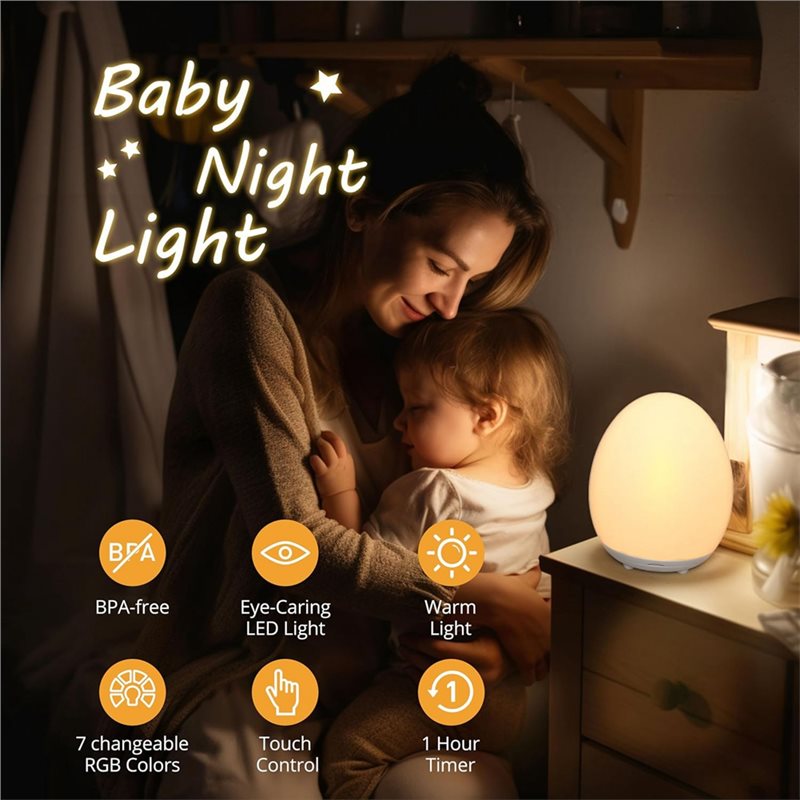Lampu Malam Bayi LED AB34-Eye- - Baby Nursery Hours ulasan dan harga