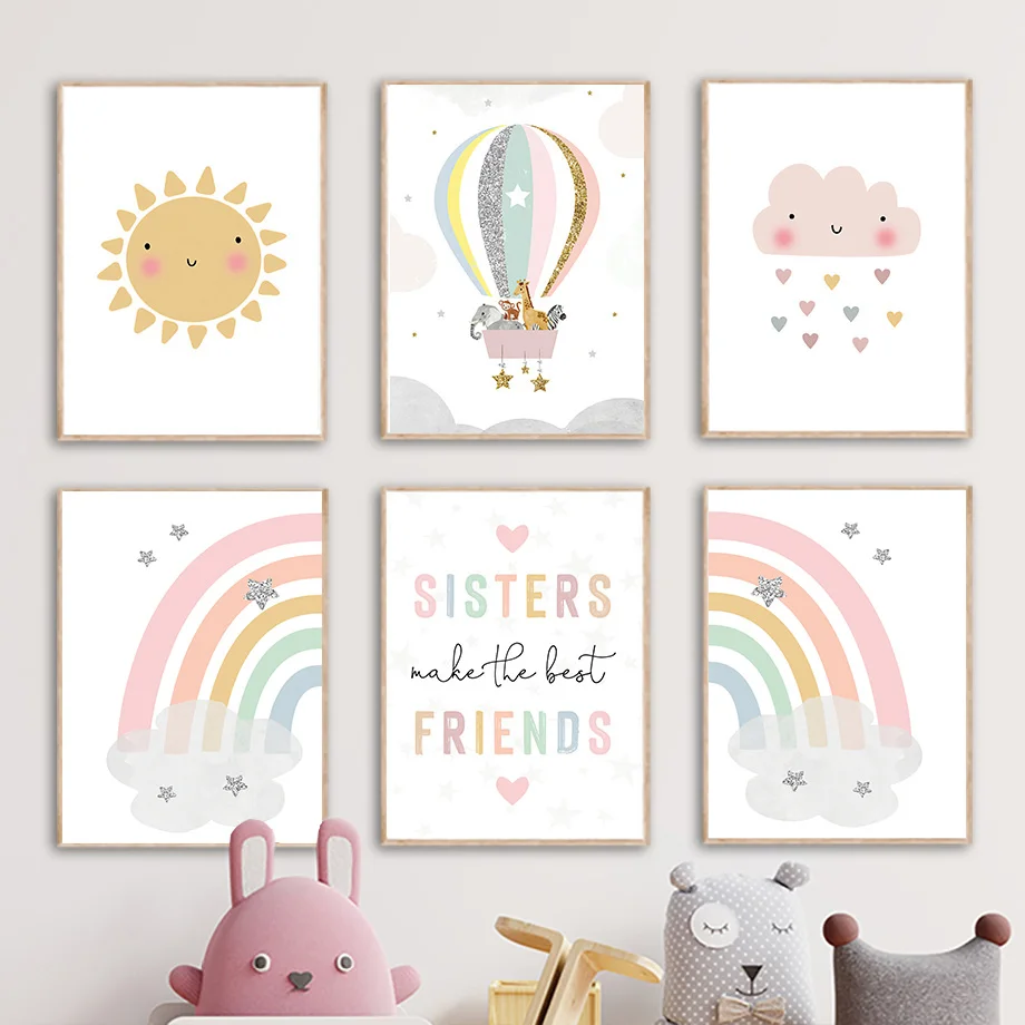 Jerapah Gajah Balon Udara Mata - Baby Nursery Hanging Decor ulasan dan harga