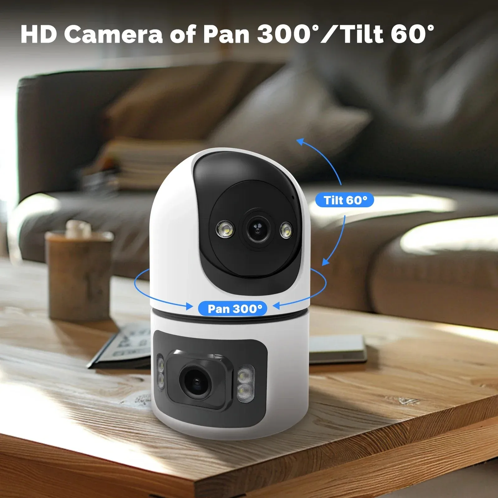 Kamera IP WiFi 8MP Monitor Bay - Baby Monitor Split Screen ulasan dan harga