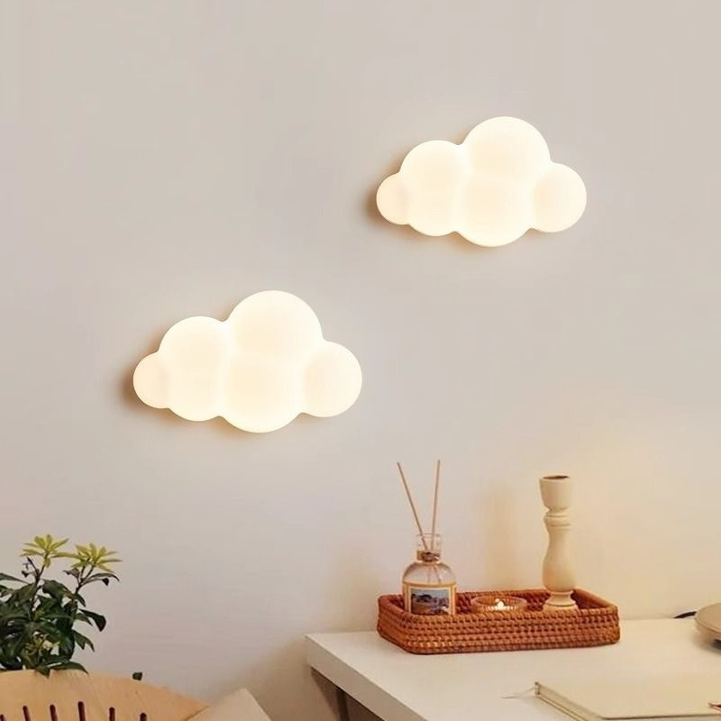 Lampu Dinding Awan Putih Lampu - Baby Nursery Knobs ulasan dan harga