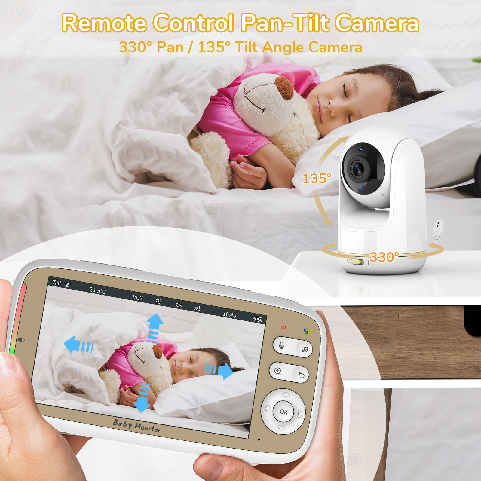 VB803 PRO HD 720P Monitor Bayi - Baby Monitor Split Screen ulasan dan harga