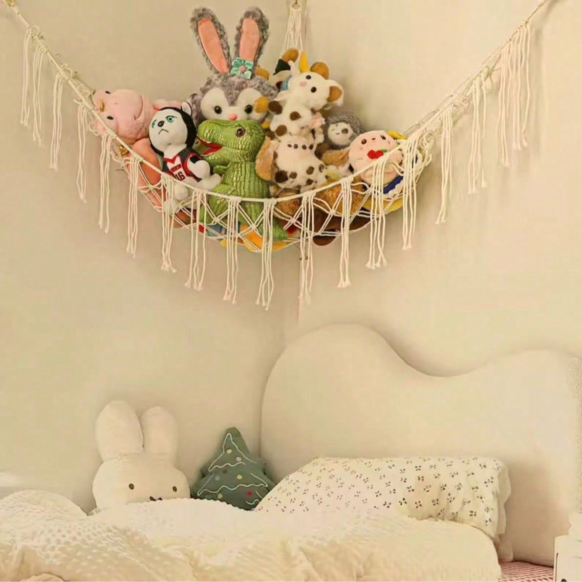 Jaring Hammock Penyimpanan Bon - Baby Nursery Shelf ulasan dan harga