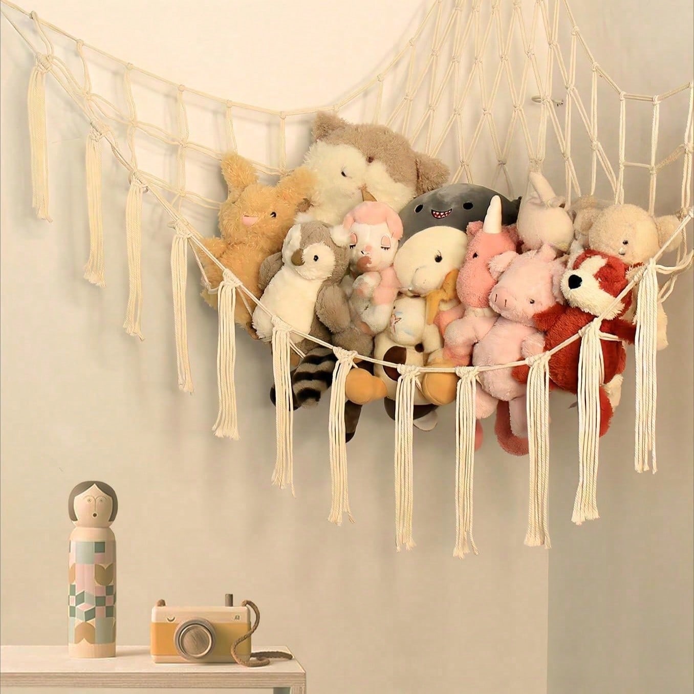 Jaring Hammock Penyimpanan Bon - Baby Nursery Shelf ulasan dan harga