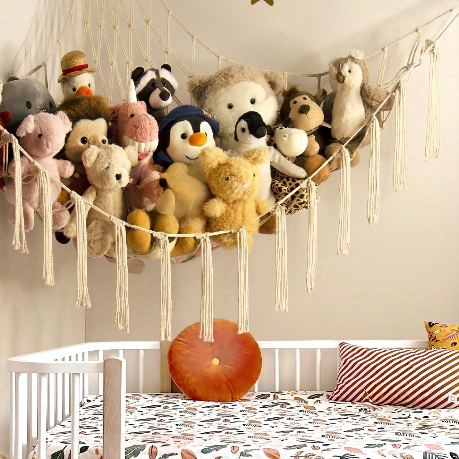Jaring Hammock Penyimpanan Bon - Baby Nursery Shelf ulasan dan harga