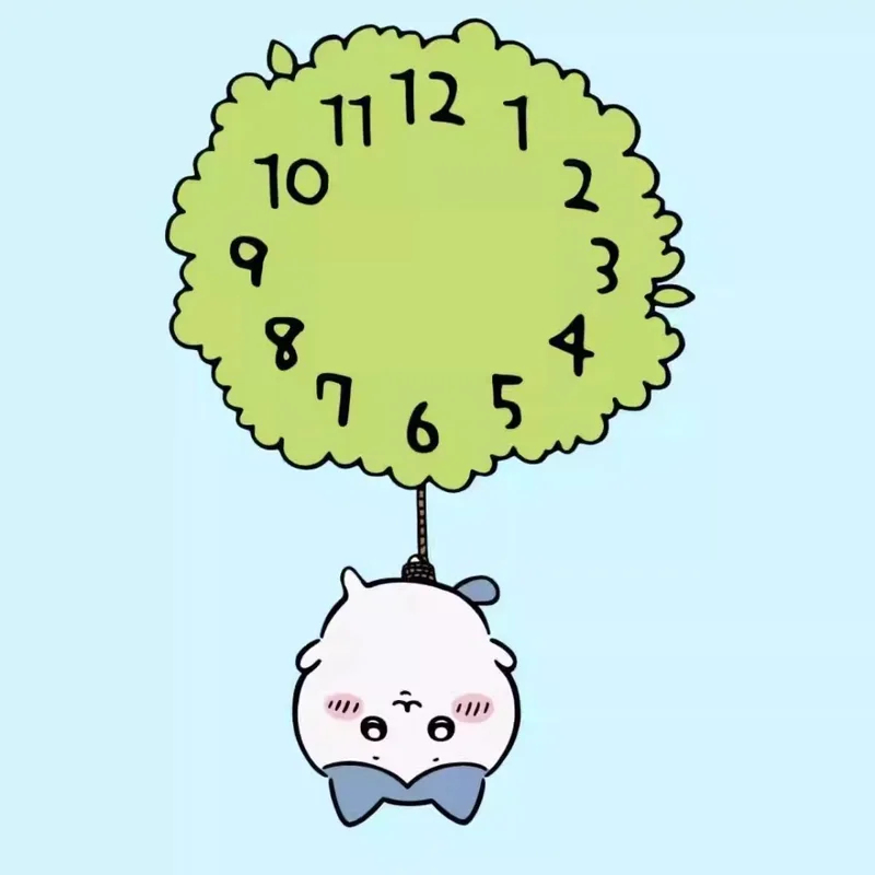 Jam Dinding Pendulum Chiikawa  - Baby Nursery Hanging Decor ulasan dan harga