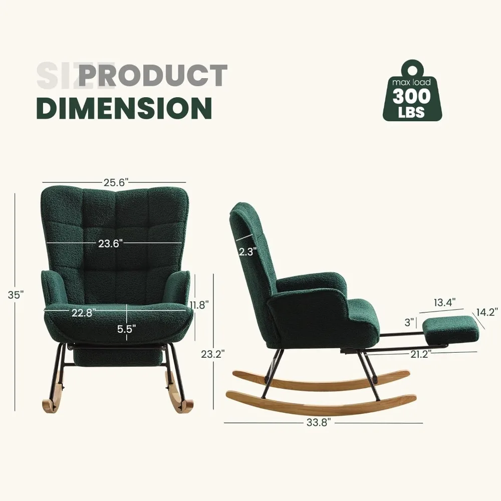 Kursi goyang bayi, kursi glidi - Rocking Chair Nursery ulasan dan harga