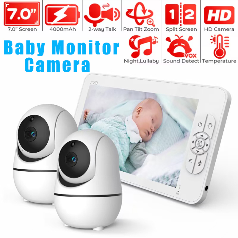 Monitor Bayi 7 Inci Layar Terp - Baby Monitor Split Screen ulasan dan harga