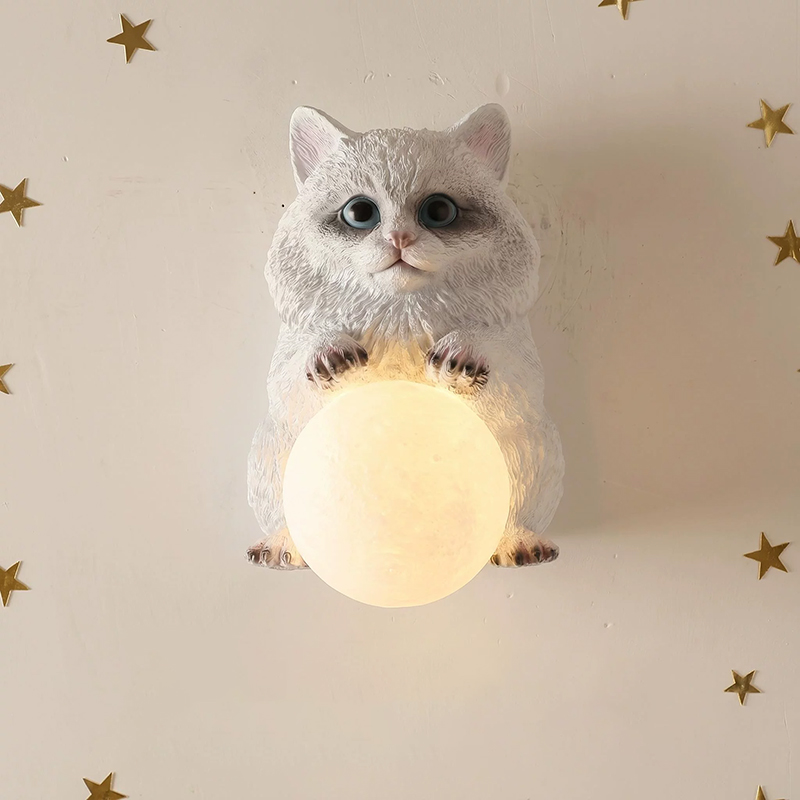 Lampu Dinding Muppet Cat Moon  - Baby Nursery Knobs ulasan dan harga