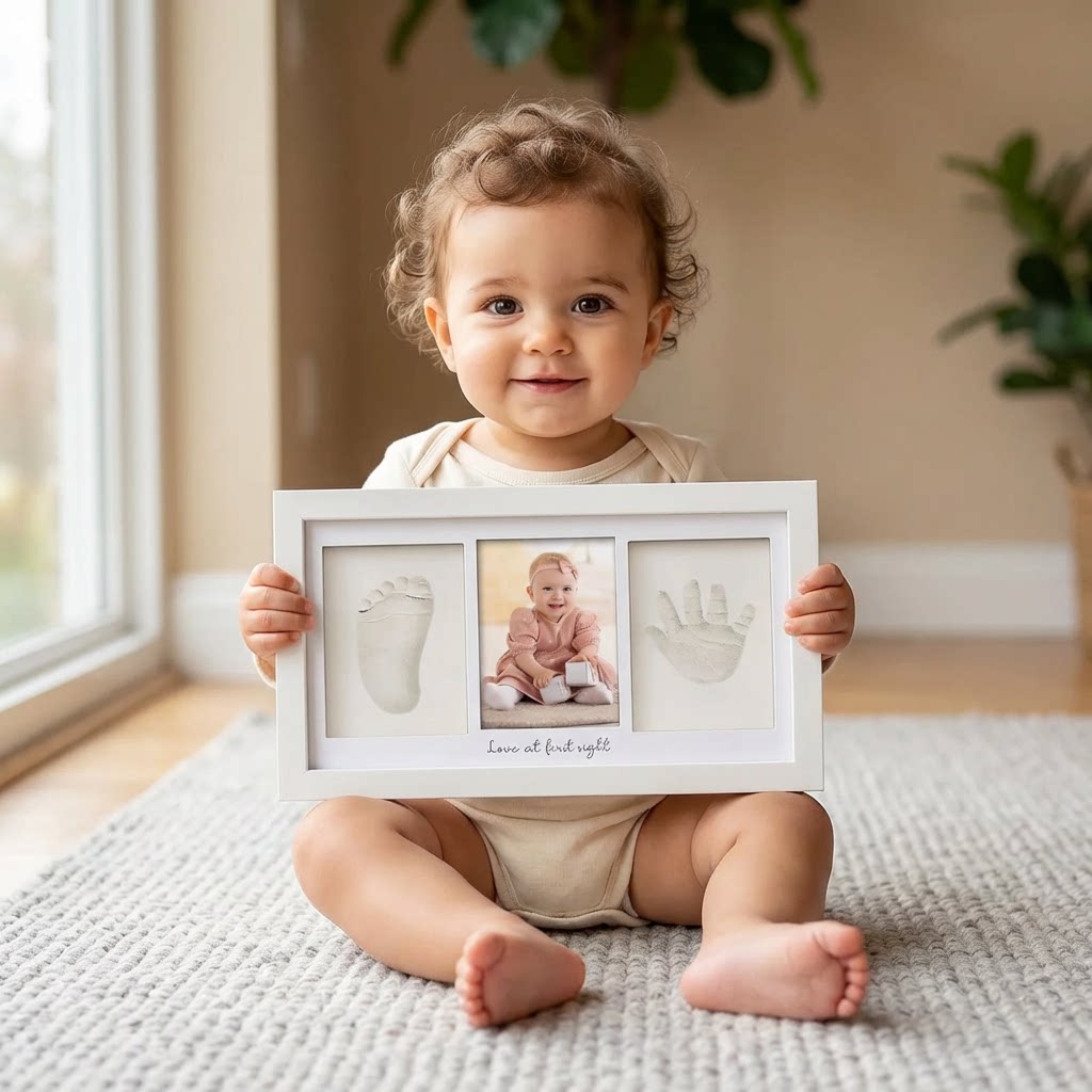 Kit Cetakan Tangan dan Kaki Ba - Baby Nursery Picture Frames ulasan dan harga