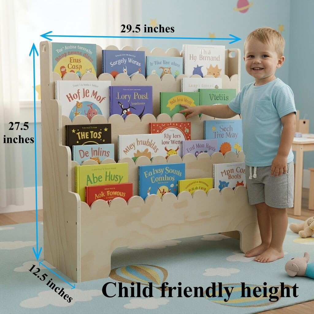 Rak Buku Anak 4 Tingkat, Rak B - Baby Nursery Shelf ulasan dan harga