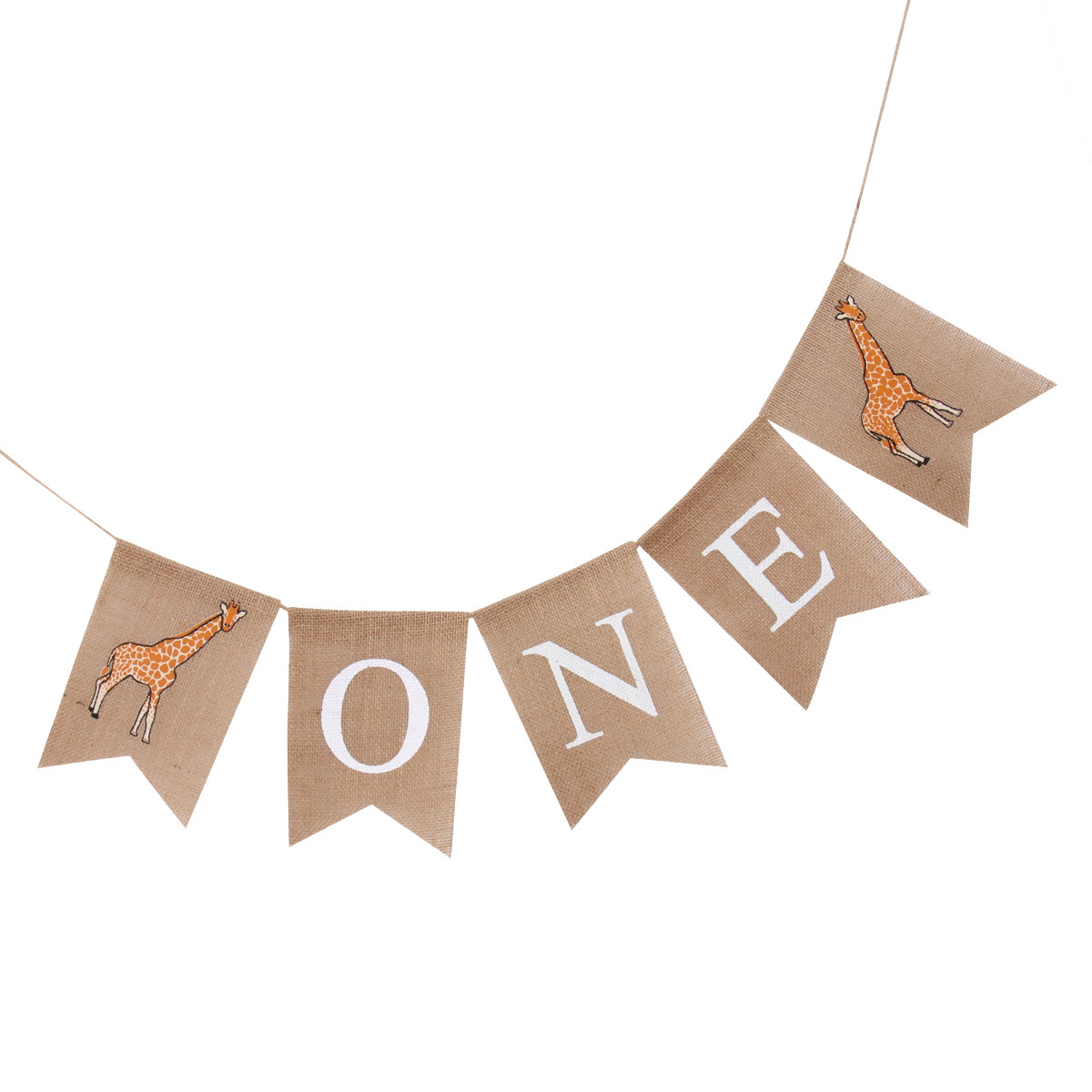 Spanduk Linen Motif Jerapah Sa - Baby Nursery Bunting ulasan dan harga