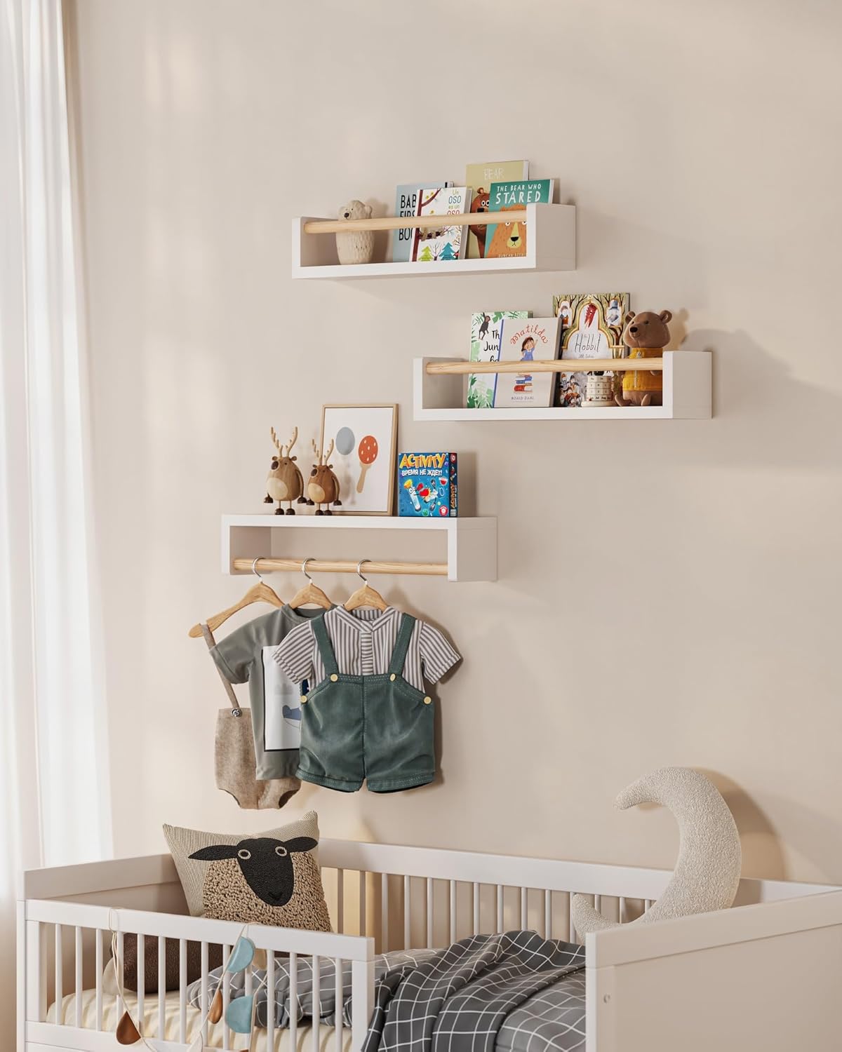 Satu set berisi 3 rak buku gan - Baby Nursery Shelf ulasan dan harga