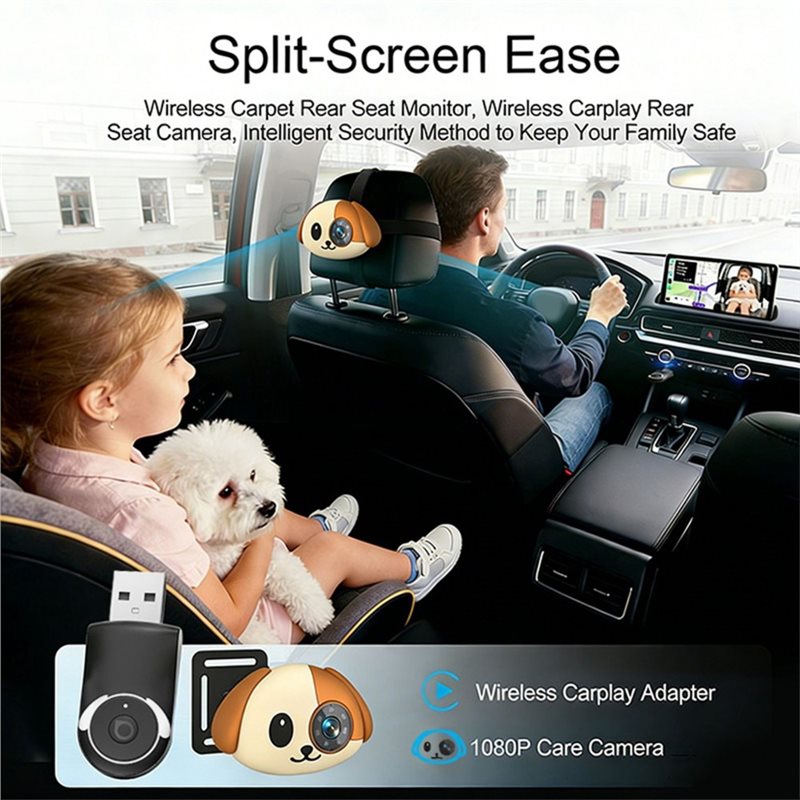 Kamera Mobil Bayi ABQB 150 °   - Baby Monitor Split Screen ulasan dan harga