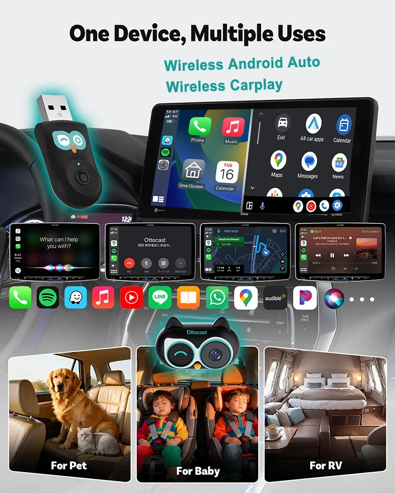 OTTOCAST Cabin Care Wireless C - Baby Monitor Split Screen ulasan dan harga