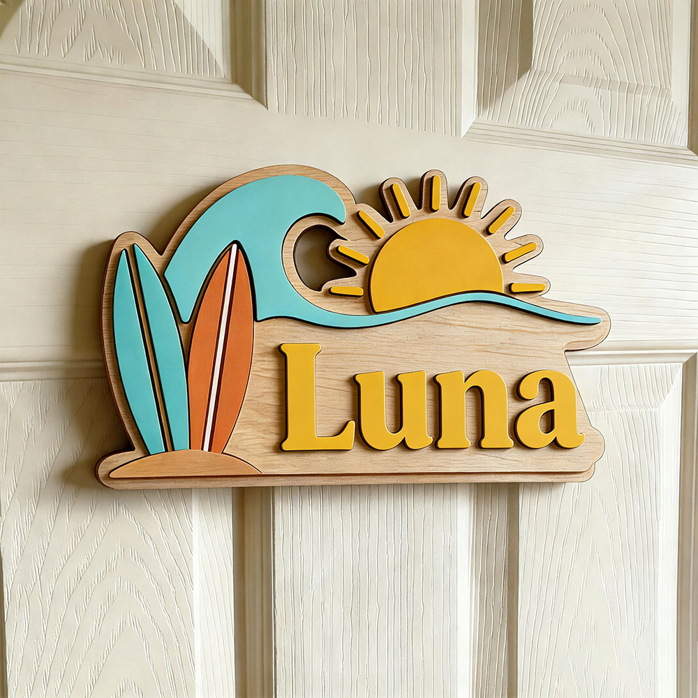 Papan Nama Pintu Bertema Gelom - Baby Nursery Usa ulasan dan harga