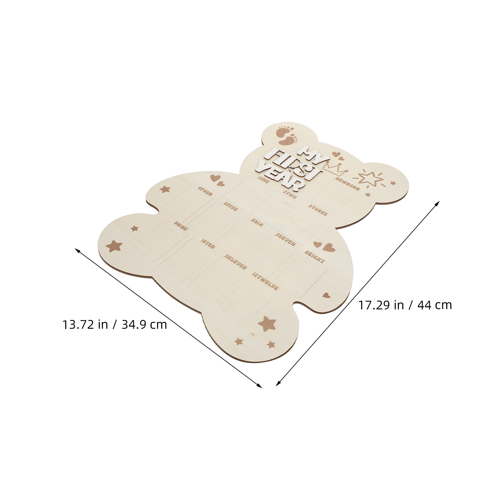 Papan Foto Bayi Kayu Bingkai F - Baby Nursery Picture Frames ulasan dan harga