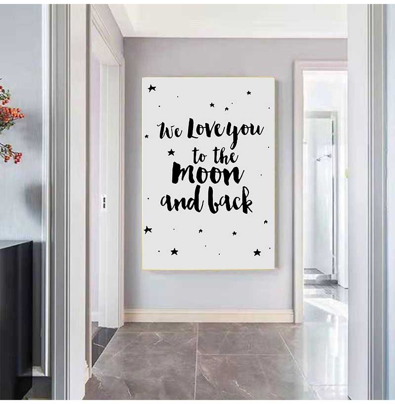 Poster Tanda Bintang Lukisan K - Baby Nursery Picture Frames ulasan dan harga