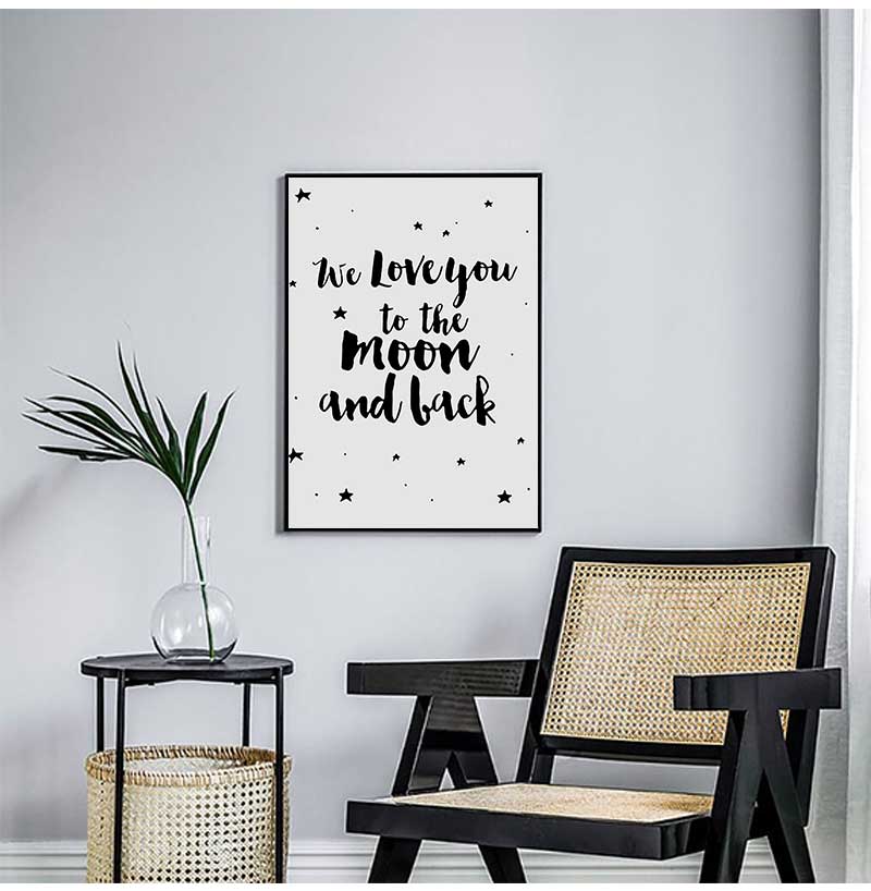 Poster Tanda Bintang Lukisan K - Baby Nursery Picture Frames ulasan dan harga