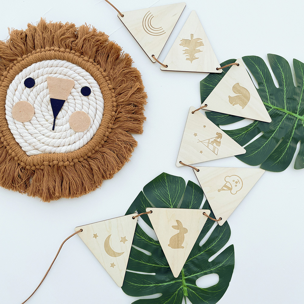 INS Nordic Manik-manik Bintang - Baby Nursery Bunting ulasan dan harga