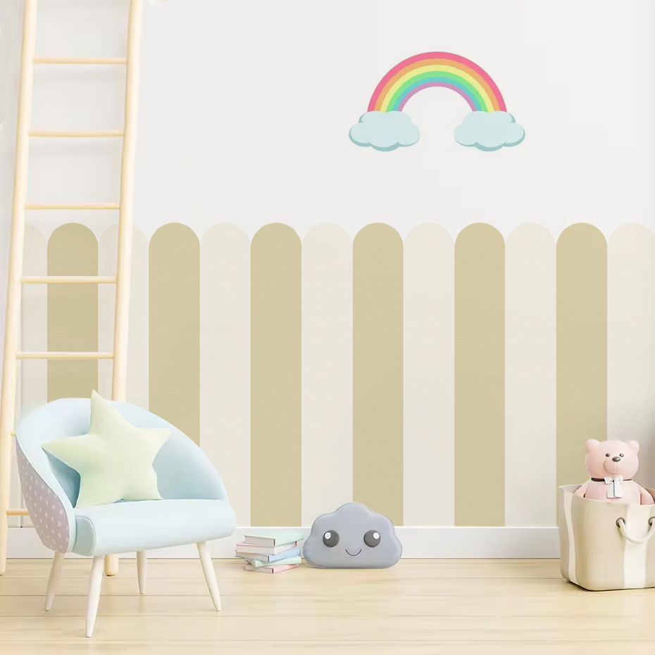 Wallpaper Busur Bergaris Verti - Baby Nursery Wall Decor ulasan dan harga