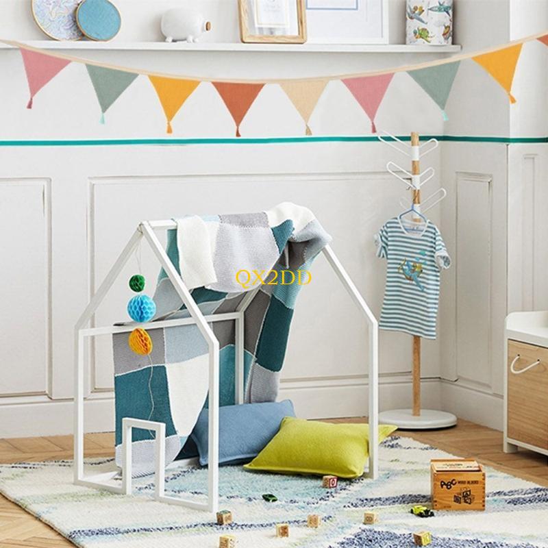 QX2D Spanduk Bunting Kain Lemb - Baby Nursery Bunting ulasan dan harga