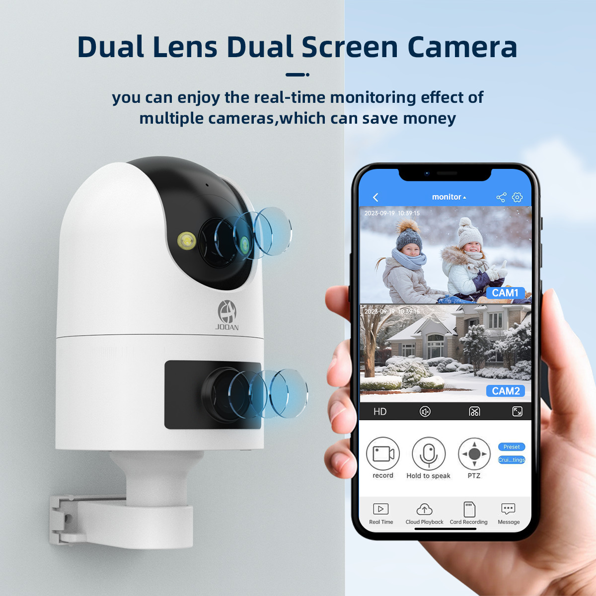 Kamera IP 4K PTZ luar ruangan  - Baby Monitor Split Screen ulasan dan harga